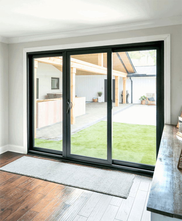 Sliding glass patio door