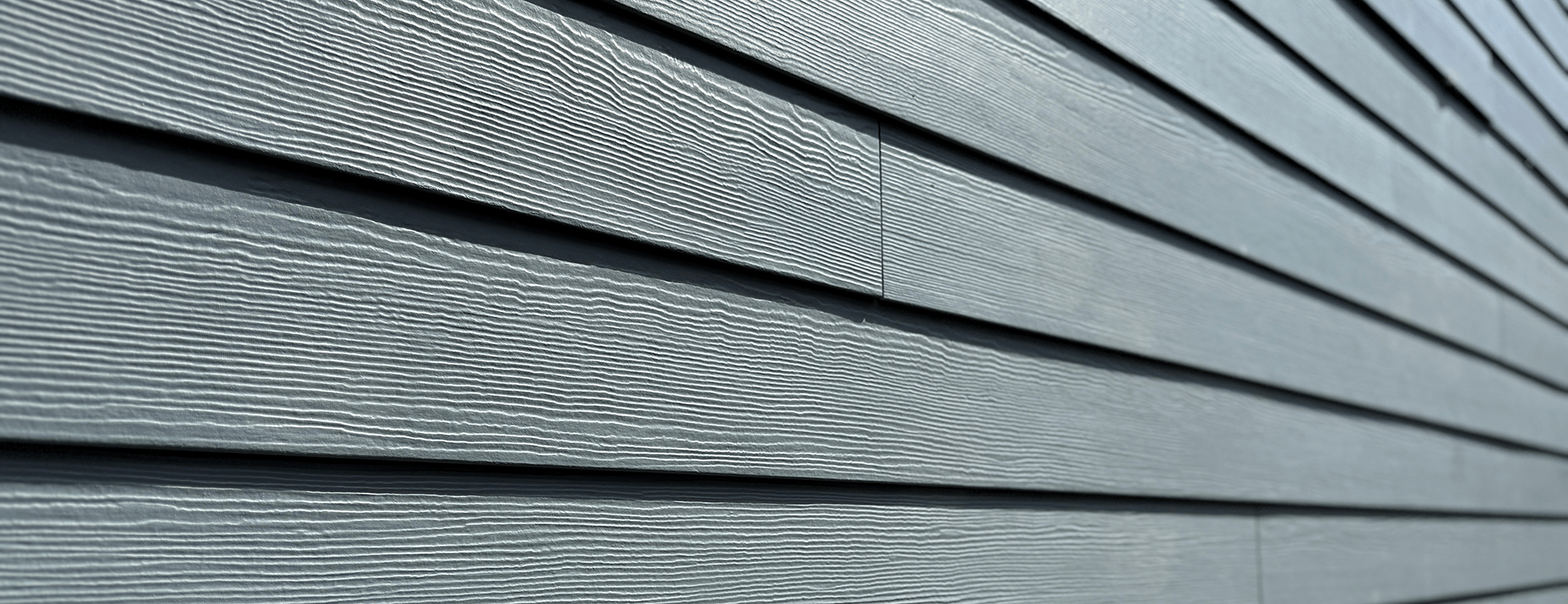 close up view of siding on a home