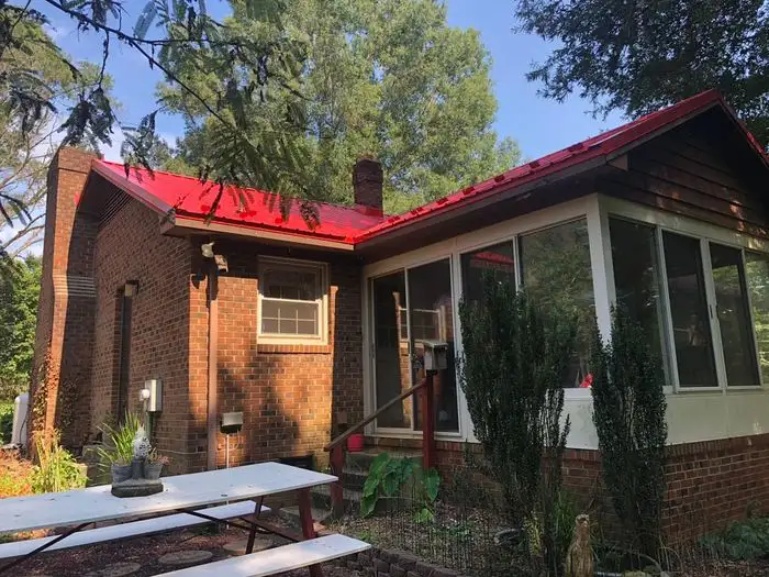 29 Gauge Red Metal Roof Install