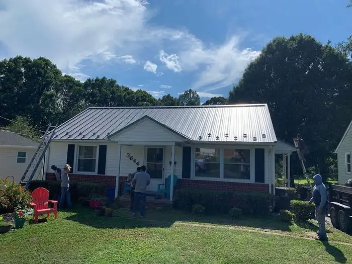 Standing Seam Gray Metal Roof Installation Winston Salem, NC