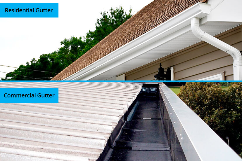 Are Commercial Gutters Different from Residential Gutters? | Gutter System