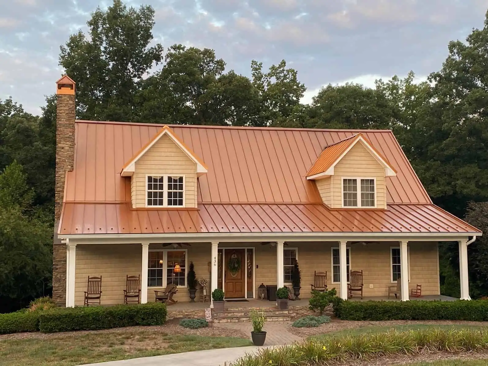 home cedar roof copper