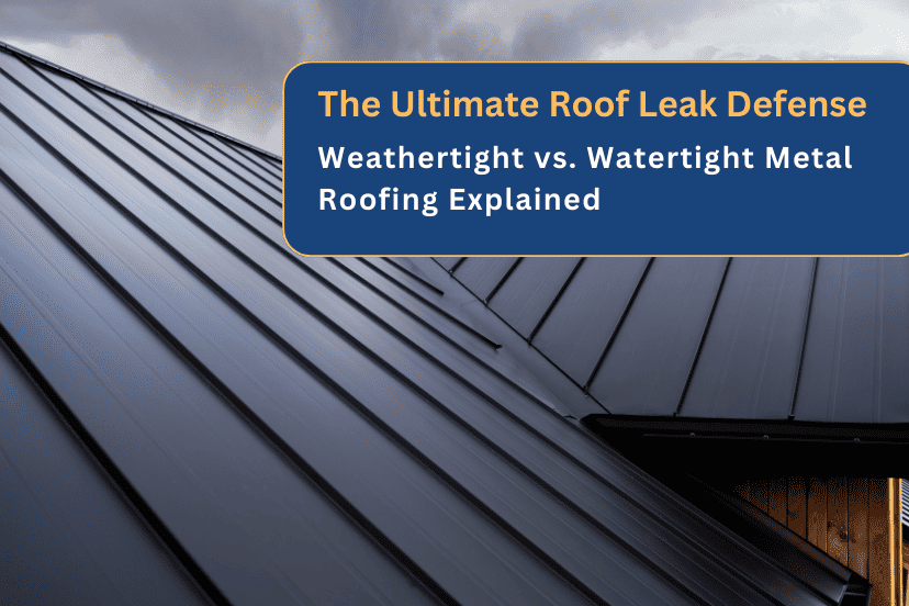 The Ultimate Roof Leak Defense: Weathertight vs. Watertight Metal Roofing Explained