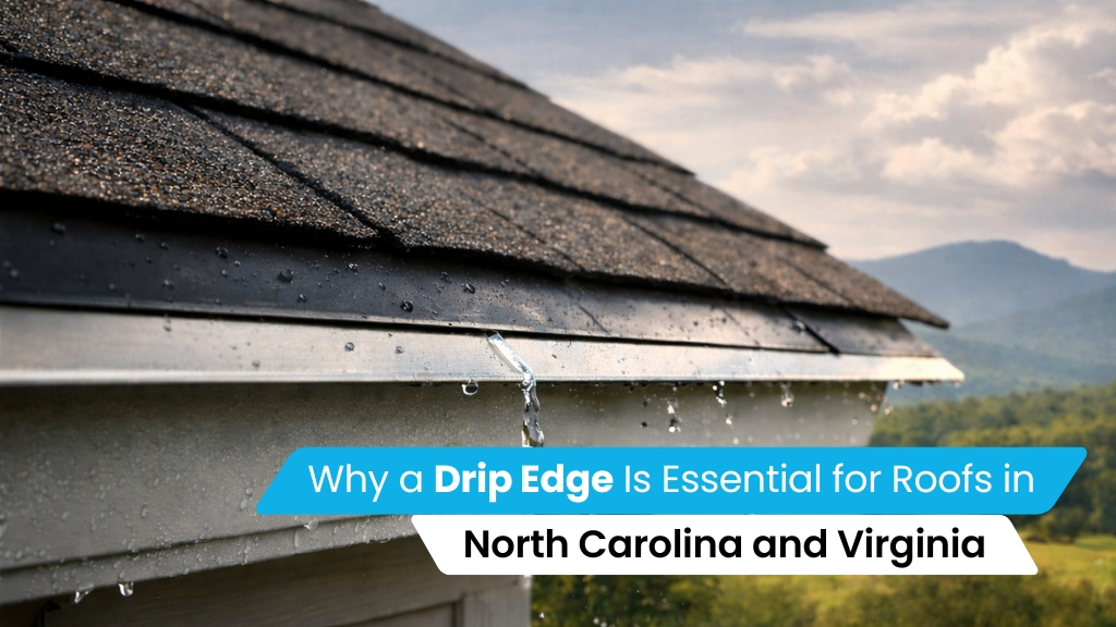 Why a drip edge is essential for roofs in north carolina and virginia
