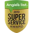 Angie's List Super Service Award was given to Skywalker in 2013