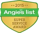 Skywalker Roofing was given the Angie's List Super Service Award in 2015
