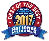 Skywalker Roofing received the Best of the Best National Award in 2017
